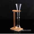 Ale Beer Glass with Wooden Stand